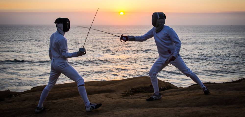 The sport of fencing also known as a “physical game of chess”