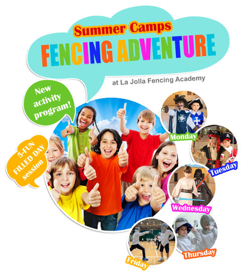 “Fencing Adventure” Summer Camps at  La Jolla Fencing Academy