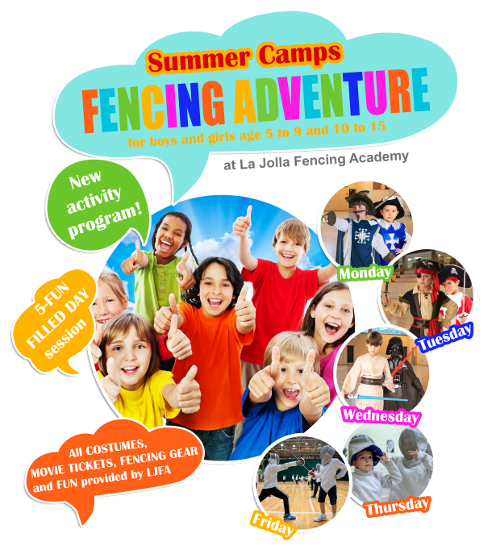 “Fencing Adventure” Summer Camps at La Jolla Fencing Academy