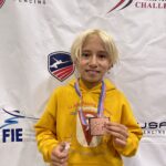 Vince Liu Top 8 in Junior Event, E Rating. Podium. Fairfax Challenge SYC, Fredericksburg, VA, May 2022