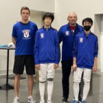 Fortune Fencing Summer RYC 2022, Ontario. Coaches with Albert and Jeffrey