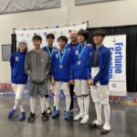 Fortune Fencing Summer RYC 2022, Ontario. Coaches and the team