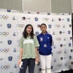 Michelle and Chloe. Fortune Fencing SYC/RCC, Ontario, March 2022