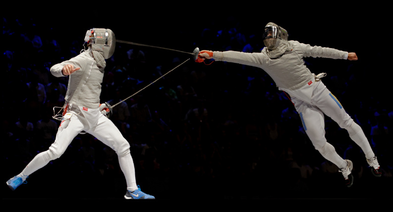 Fencing combines the athleticism of tennis, soccer or basketball with the discipline of a martial art