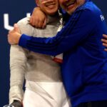 Anthony (GOLD, Cadets MS) with the Head Coach Dmitriy Guy || Junior Olympics, February 2023