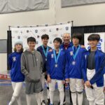 Fortune Fencing Summer RYC 2022, Ontario. Coaches with athletes