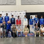 Fortune Fencing Summer RYC 2022, Ontario. Coaches with parents