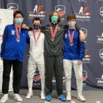 Silver Team, Men's Saber. Junior Olympic, Salt Lake City, UT, February 2022