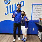 Diana Bronze, with coach Lee. Torrance RYC, January 2022