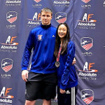 Ellen with coach Roman, 2018 Summer Nationals, St. Louis, MO