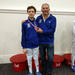 Jaden Bronze Y14 with Head Coach Dmitriy, SYC San Diego, December 2018