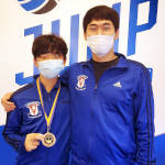 Julian Bronze, with coach Lee. Torrance RYC, January 2022
