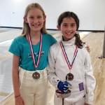 Michelle and Katie Jo, Silver and Gold Medals in Epee, SAN DIEGO CUP, March 25, 2018