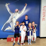 San Diego Youth Saber Cup #4, December 2021. Podium