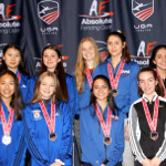 Silver Medal Women Saber Team. Junior Olympics, Columbus, February 2020